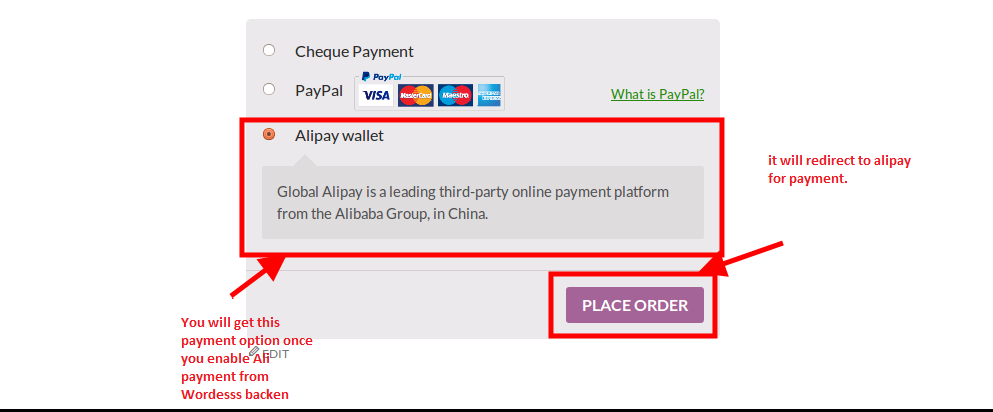 alipay wallet