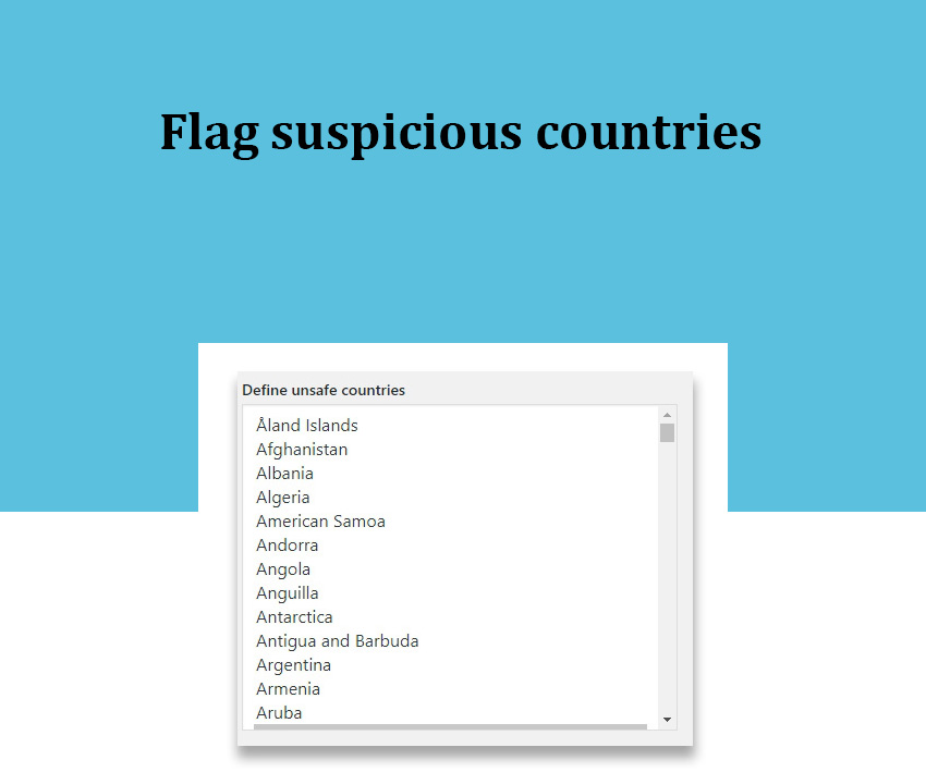 flag suspicious countries