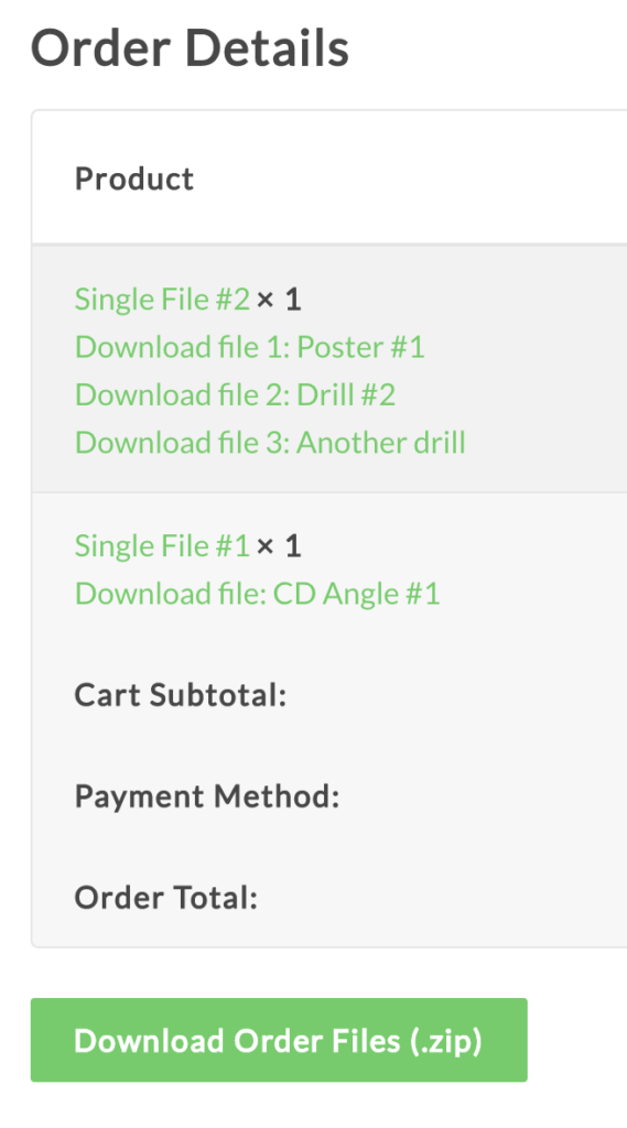 The ‘Order Received’ Page