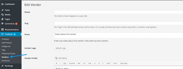 Feature rich vendor management