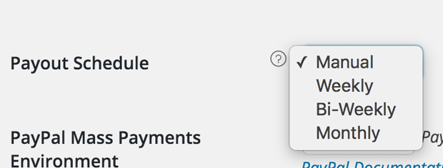 Manage payout settings