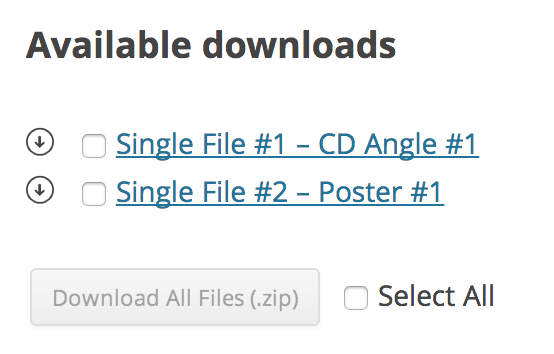 available downloads