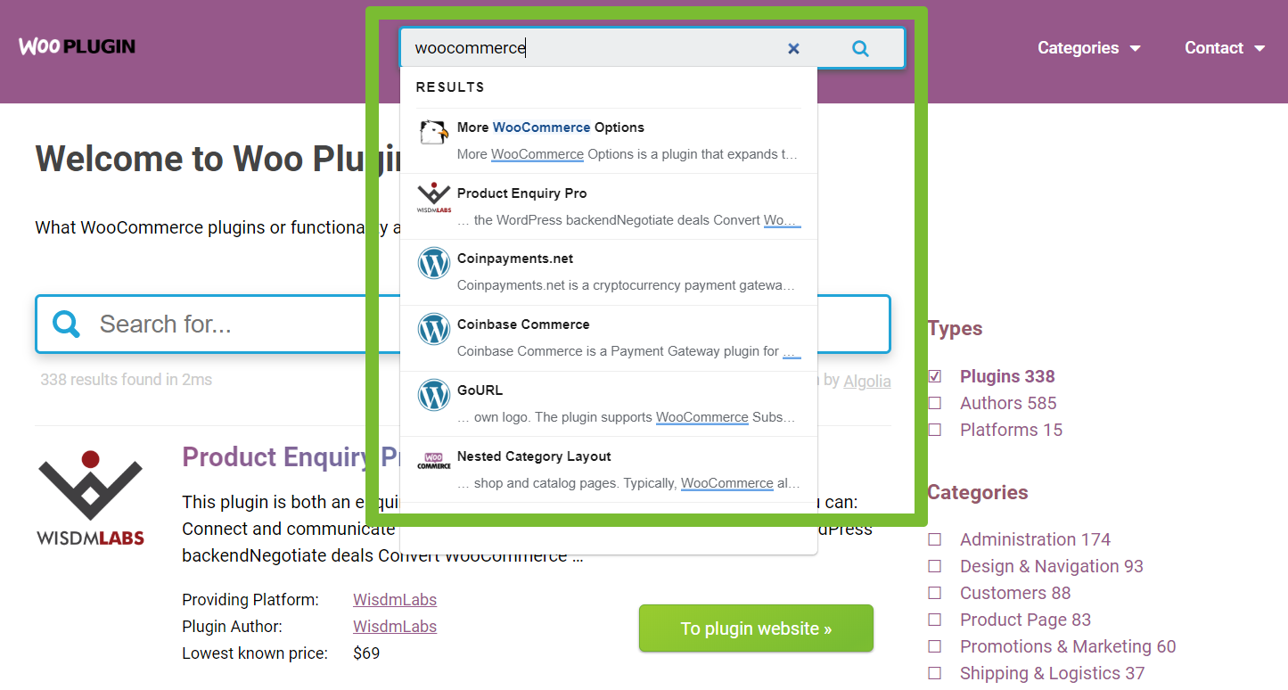 How to use Woo Plugin - Search engine explanation - WP Commerce Plugins